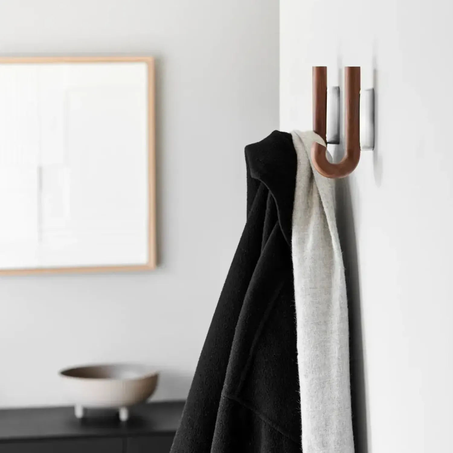 Gejst - Hook mini knage - Walnut Chrome