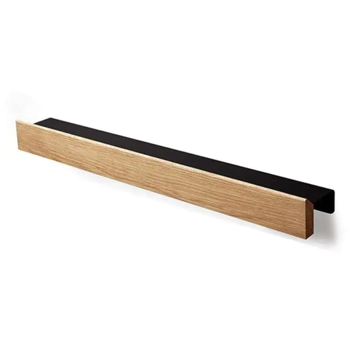 Best Gejst hylde - Flex rail køkkenhylde - Eg/sort - 60 cm