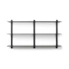 New Gejst - NIVO D væghylde - Large - Sort ask/Sort