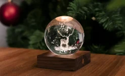 Discount Gingko - Amber Crystal Light Bordlampe - 3D Laser stag