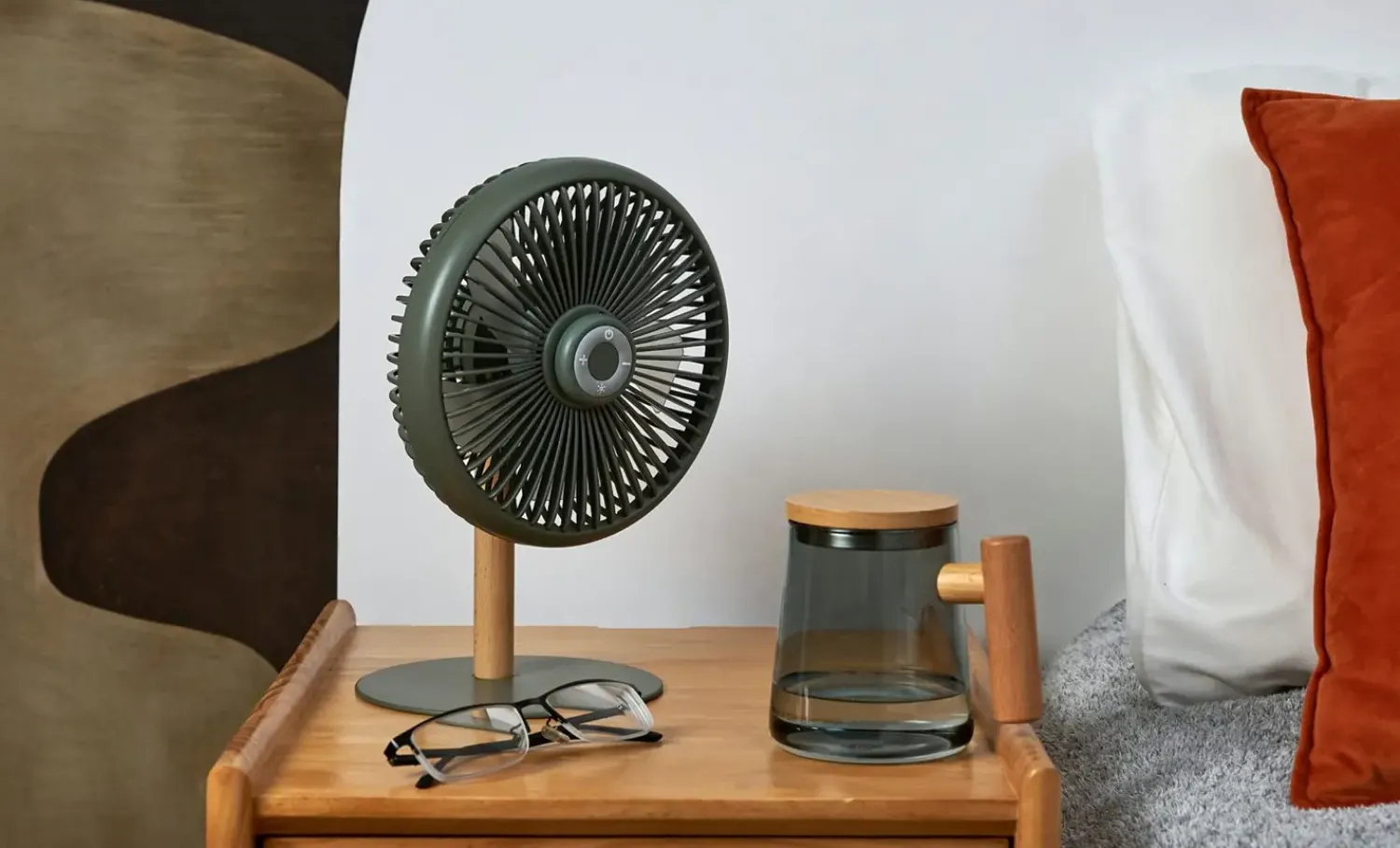 Outlet Gingko - Beyond Detachable Desk Fan/ Light Smart Green