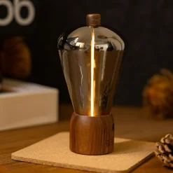 Sale Gingko - Bordlampe - Opal Drift Light - Valnød