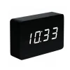 Outlet Gingko - Brick Click Clock Black / White LED