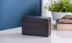 Outlet Gingko - Brick Click Clock Black / White LED