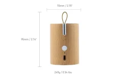 Discount Gingko - Drum Light Bluetooth Speaker Natural Beech Wood