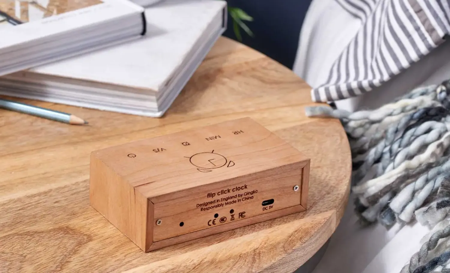 Online Gingko - Flip natural cherry - vækkeur