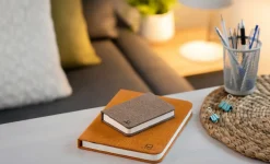 Hot Gingko - LED Smart Fabric Booklight - Coffee Brown - Mini