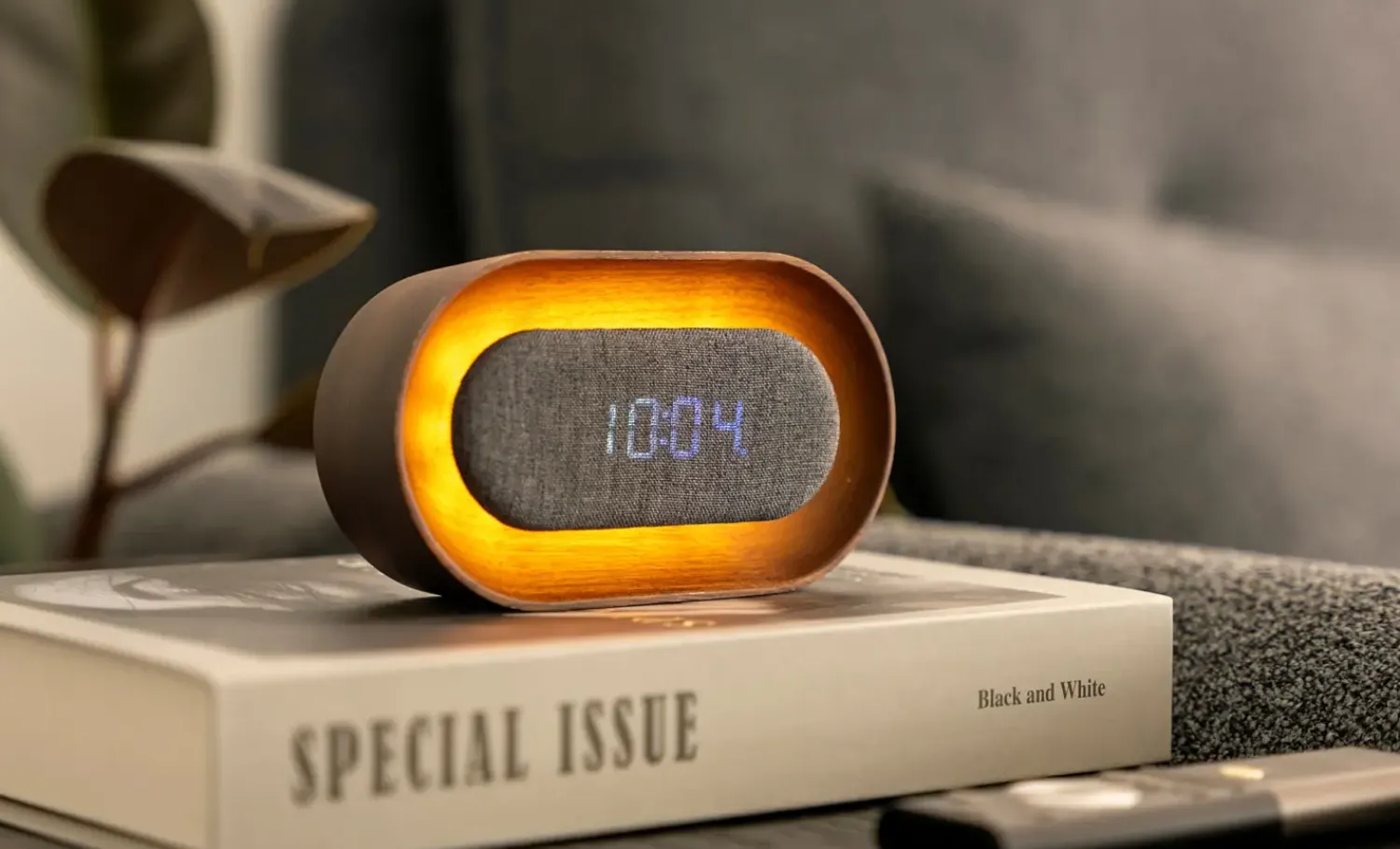 Best Gingko - Lumos Clock - Vækkeur - Valnød