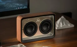 Hot Gingko - Mage See-through Bluetooth Speaker - Walnut
