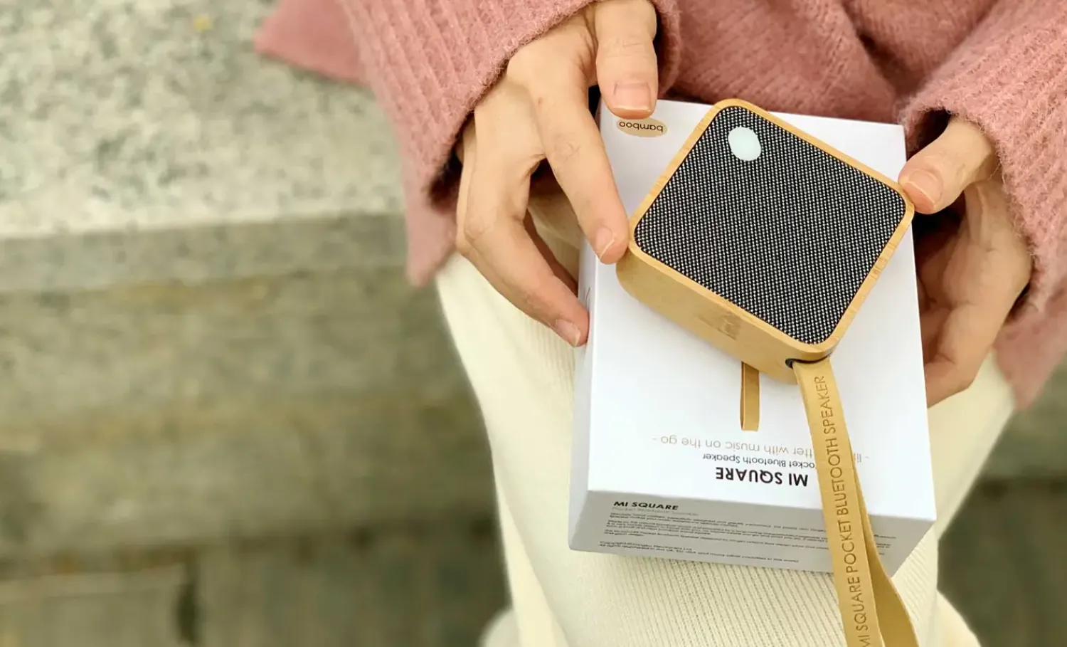 Discount Gingko - MI Square natural bamboo wood