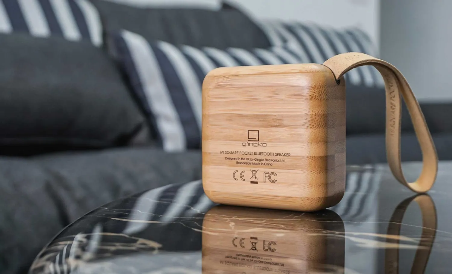 Discount Gingko - MI Square natural bamboo wood