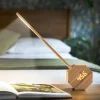 Gingko - Octagon One Plus Portable Alarm Clock Desk Light Bamboo