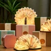 New Gingko - Smart Accordion Lamp Velvet Brown Zebra
