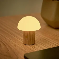 Clearance Gingko - Super Mini Alice Mushroom Lamp - White Ash