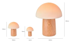 Clearance Gingko - Super Mini Alice Mushroom Lamp - White Ash