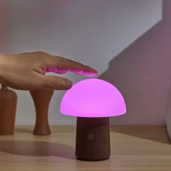 Discount Gingko - Super Mini Alice Mushroom Lamp - Walnut