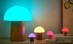Discount Gingko - Super Mini Alice Mushroom Lamp - Walnut