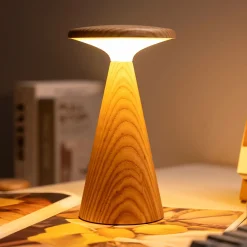 Discount Gingko - Sylvia Bordlampe - Mini - Hvid Ask - 6x14 cm