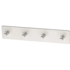 Outlet Habo - Knagerække - Flair - Selvklæbende - Hvid - L: 26 cm