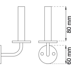 New Habo - Reservepapirholder 2229 - Sort