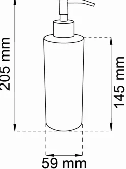 Outlet Habo - Sæbedispenser - Blossom - Krom - H: 20,5 cm
