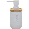 Sale Habo - Sæbedispenser - Nature og Hvid - H: 16 cm