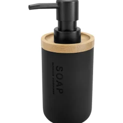 Discount Habo - Sæbedispenser - Nature og Sort - H: 16 cm