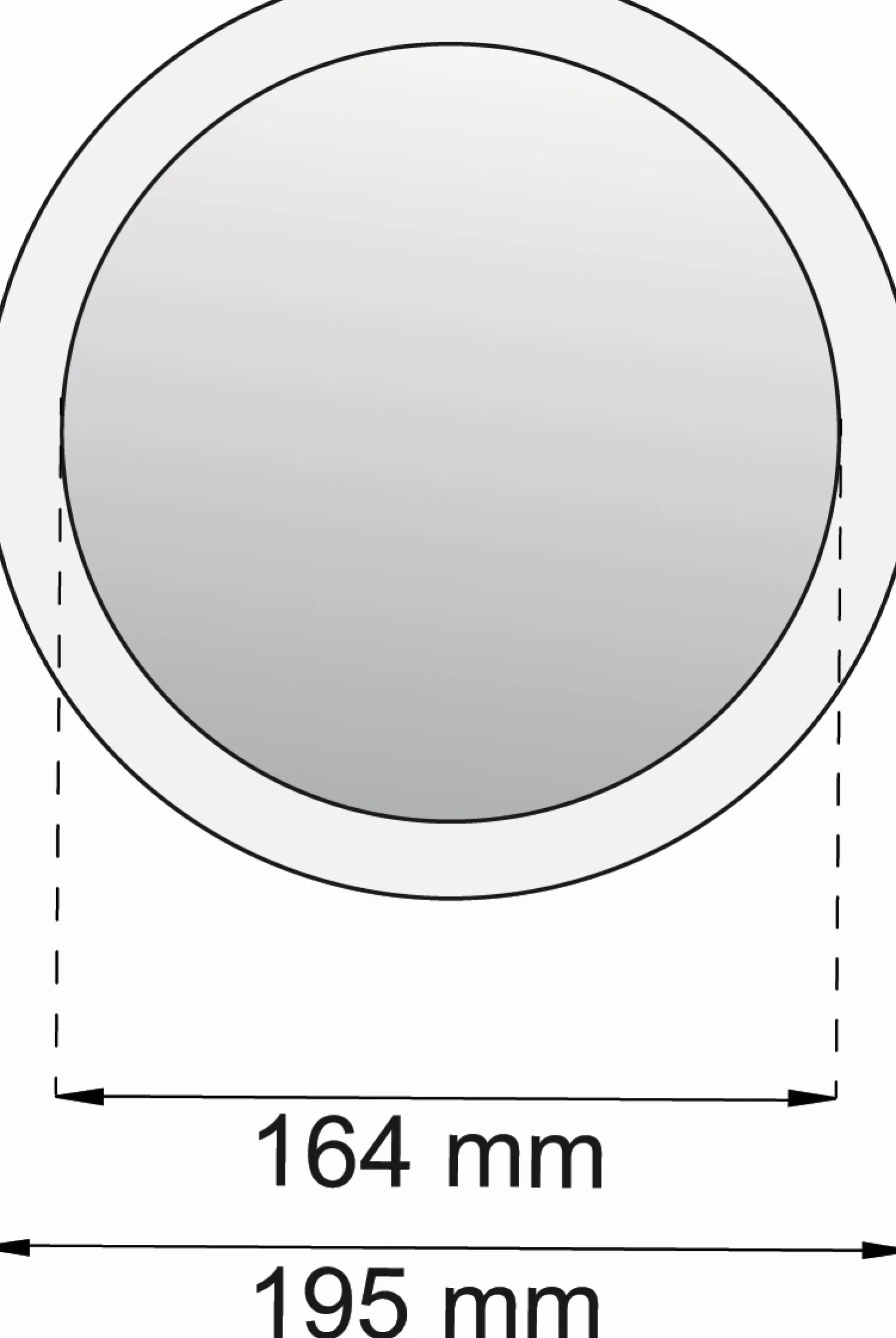 Online Habo - Spejl - Zoom - Ø 16,4 cm