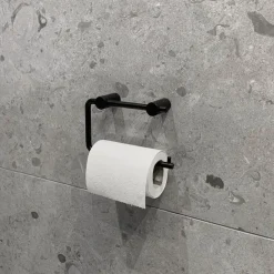 Outlet Habo - Toiletpapirholder 1368 - Sort Stål