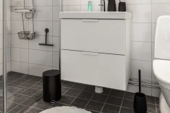 Outlet Habo - Toiletspand - Blossom - Sort - H: 26 cm