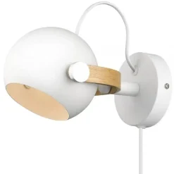 Clearance Halo Design Copenhagen Halo Design - D.C Væglampe Ø12 - Hvid/Eg
