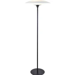 Halo Design Copenhagen Halo Design - Gulvlampe - Baroni - Ø46 cm - Opal/Sort