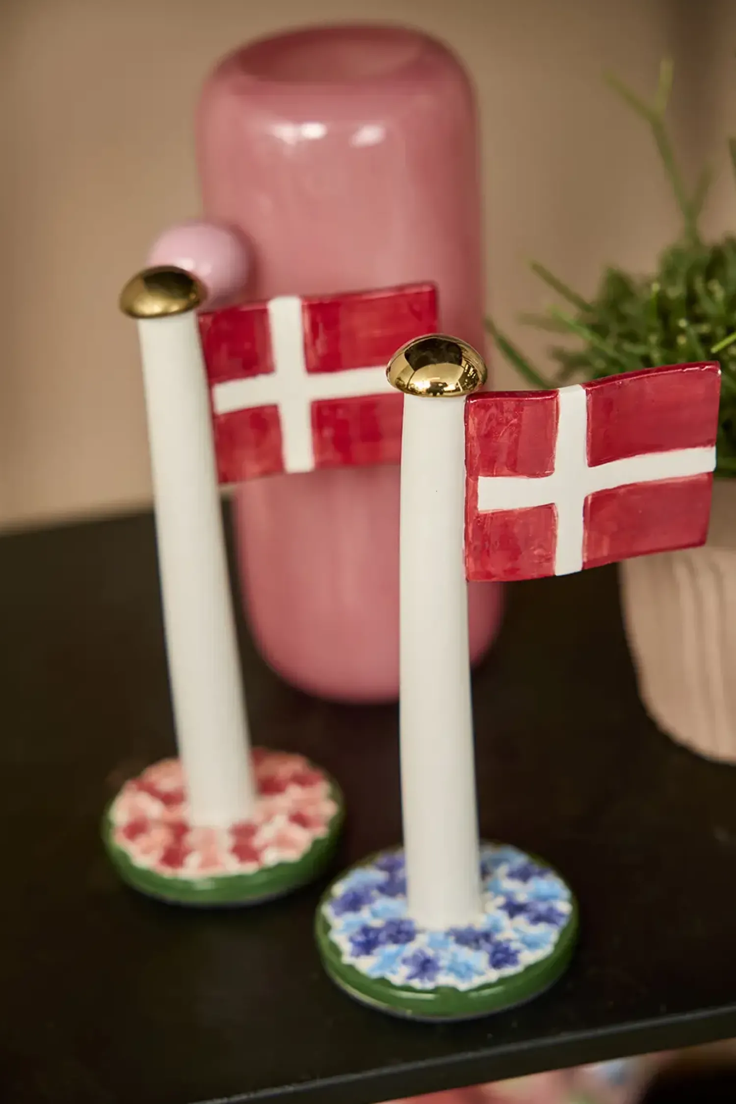 Clearance 2Have - Flag Dannebrog - 21x12 cm - Flora Blå