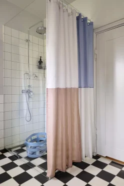 Sale HAY - Badeforhæng - Check Shower curtain - blå