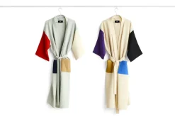 Clearance Hay - Badekåbe/Morgenkåbe - Waffle - Cream Multi/Sand Multi - One size