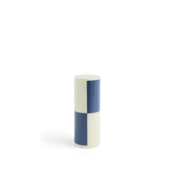 Online Hay - Bloklys - Column - Large - Milky green & Dark Blue