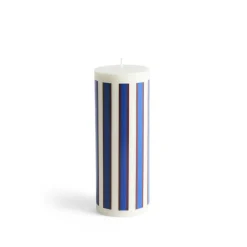 Best Hay - Bloklys - Column - Large - Off-White, Brown & Blue