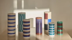 New Hay - Bloklys - Column - Small - Grey & Blue