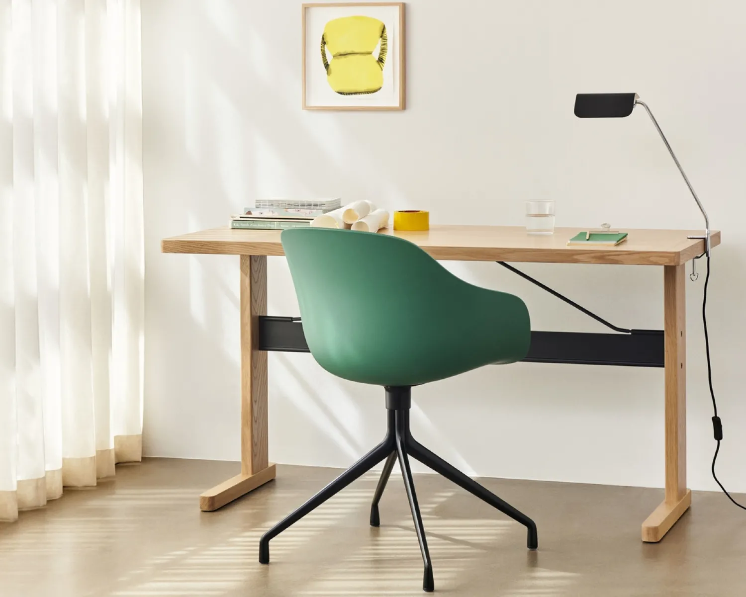 Outlet Hay - Bordlampe - Apex Desk Clip Lamp - Emerald Grøn