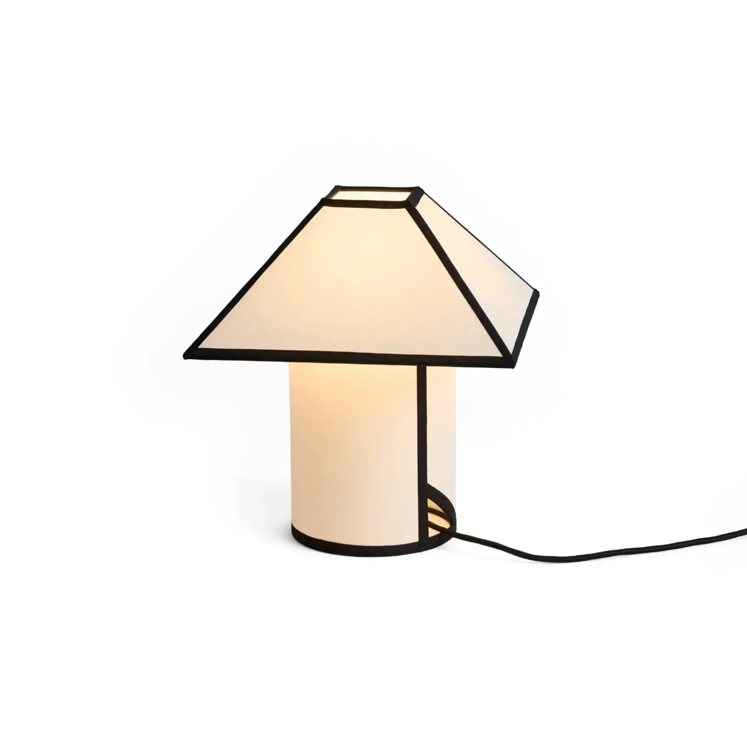 Discount Hay - Bordlampe - Ava Pyramid - Sort/Hvid - H32 cm