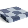 Sale Hay - Check Bath Towel (Organic) - W70 x L136 - Steel Blue - Steel blue - 669