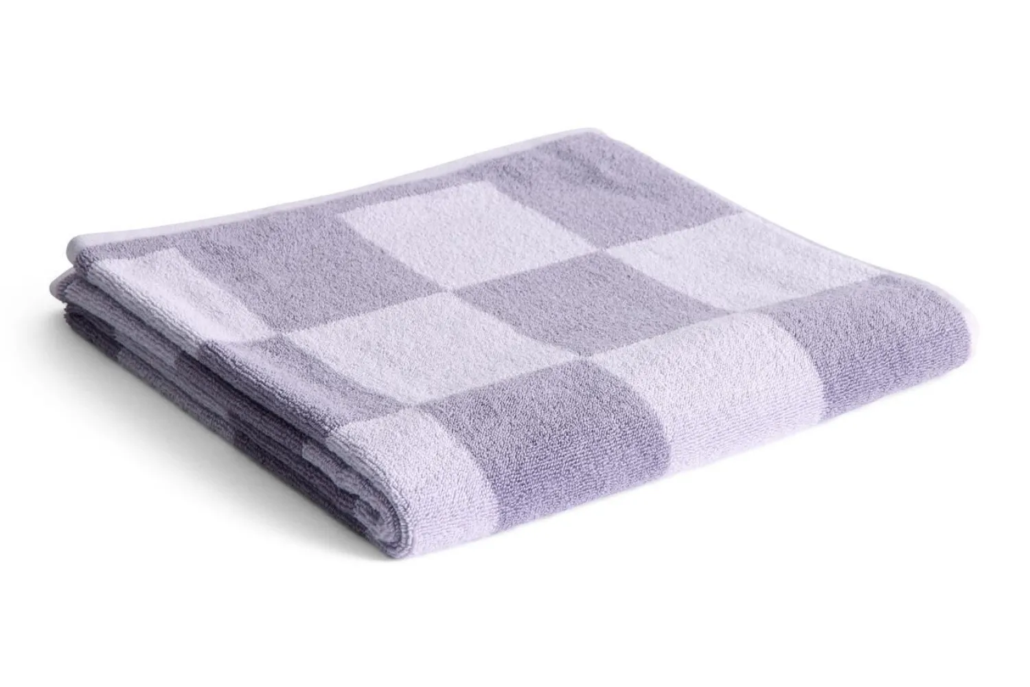 Online Hay - Check Bath Towel (Organic) - W70 x L136 - Lavender - Lavender - 669