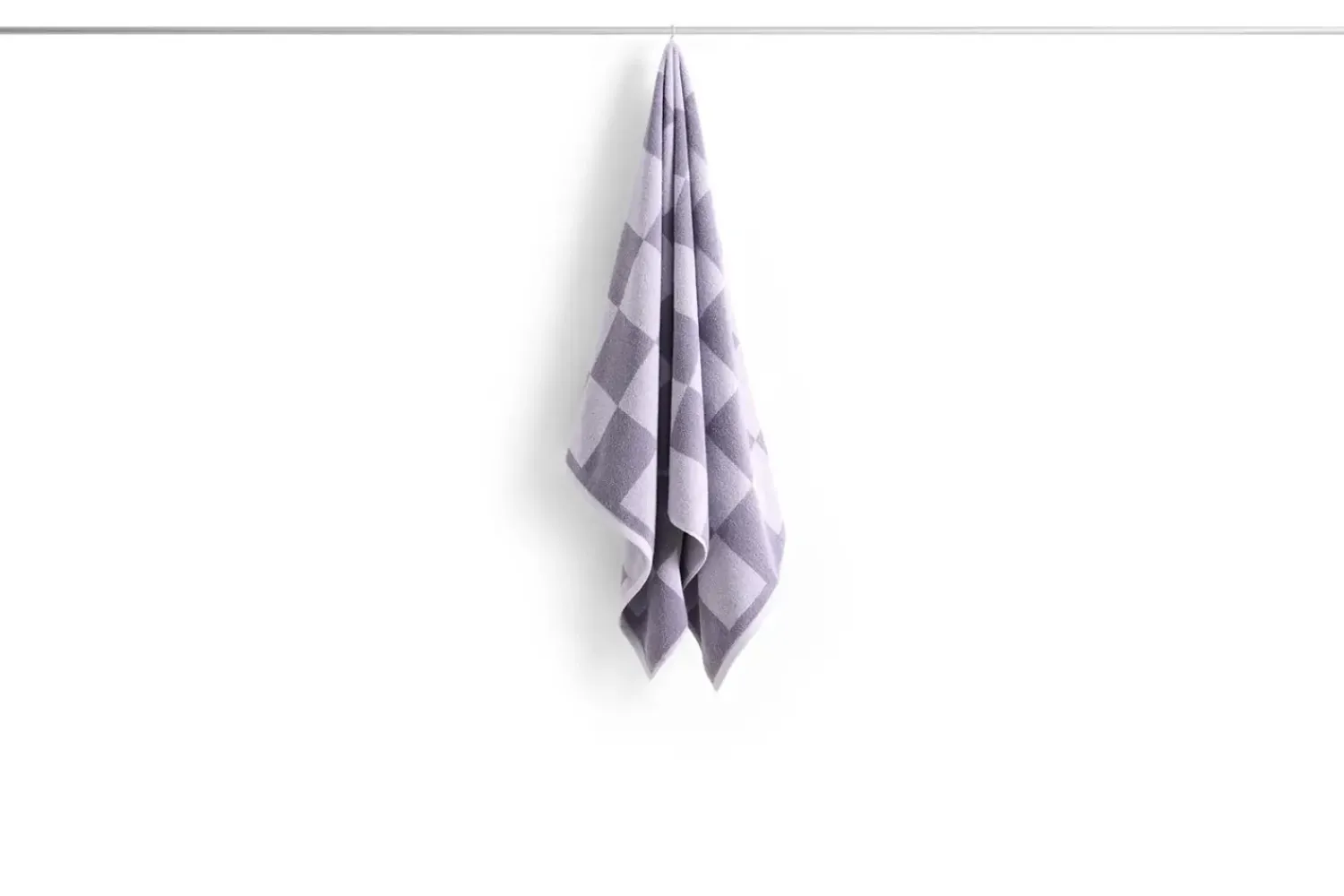 Online Hay - Check Bath Towel (Organic) - W70 x L136 - Lavender - Lavender - 669