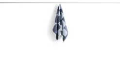 Hot Hay - Check Hand Towel (Organic) - W50 x L90 - Steel Blue - Steel blue - 329
