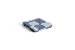Outlet Hay - Check Wash Cloth (Organic) - W30 x L30 - Steel Blue - Steel blue - 79
