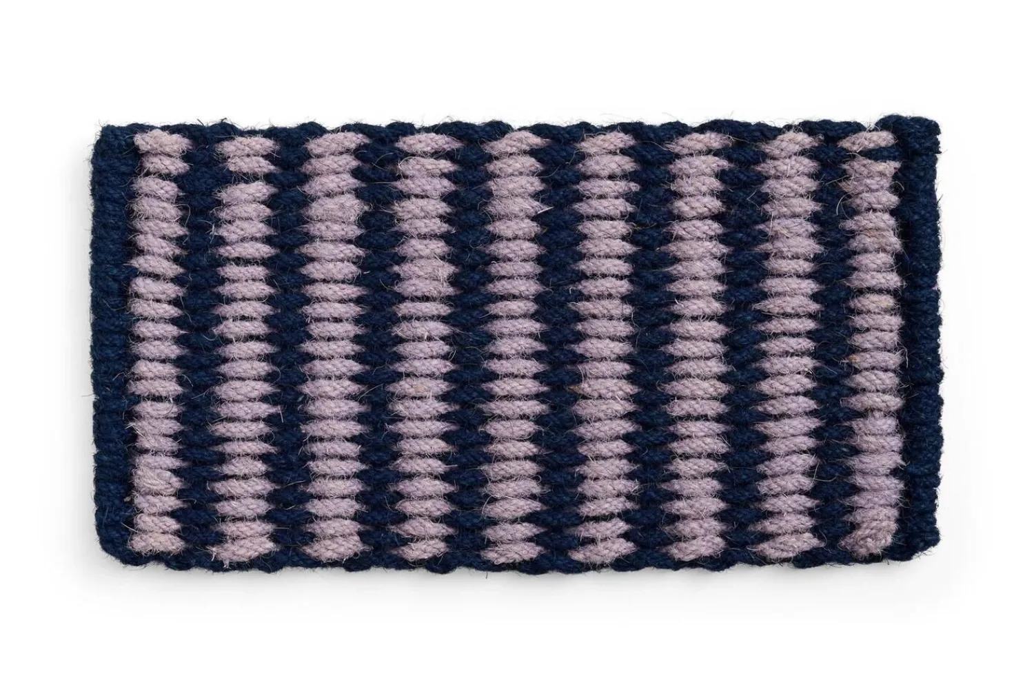Clearance Hay - Coco Door Mat - Stribe Wave - Lavender & Navy - Lavender and navy - 619