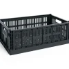 Hot Hay Colour Crate - Large - Charcoal