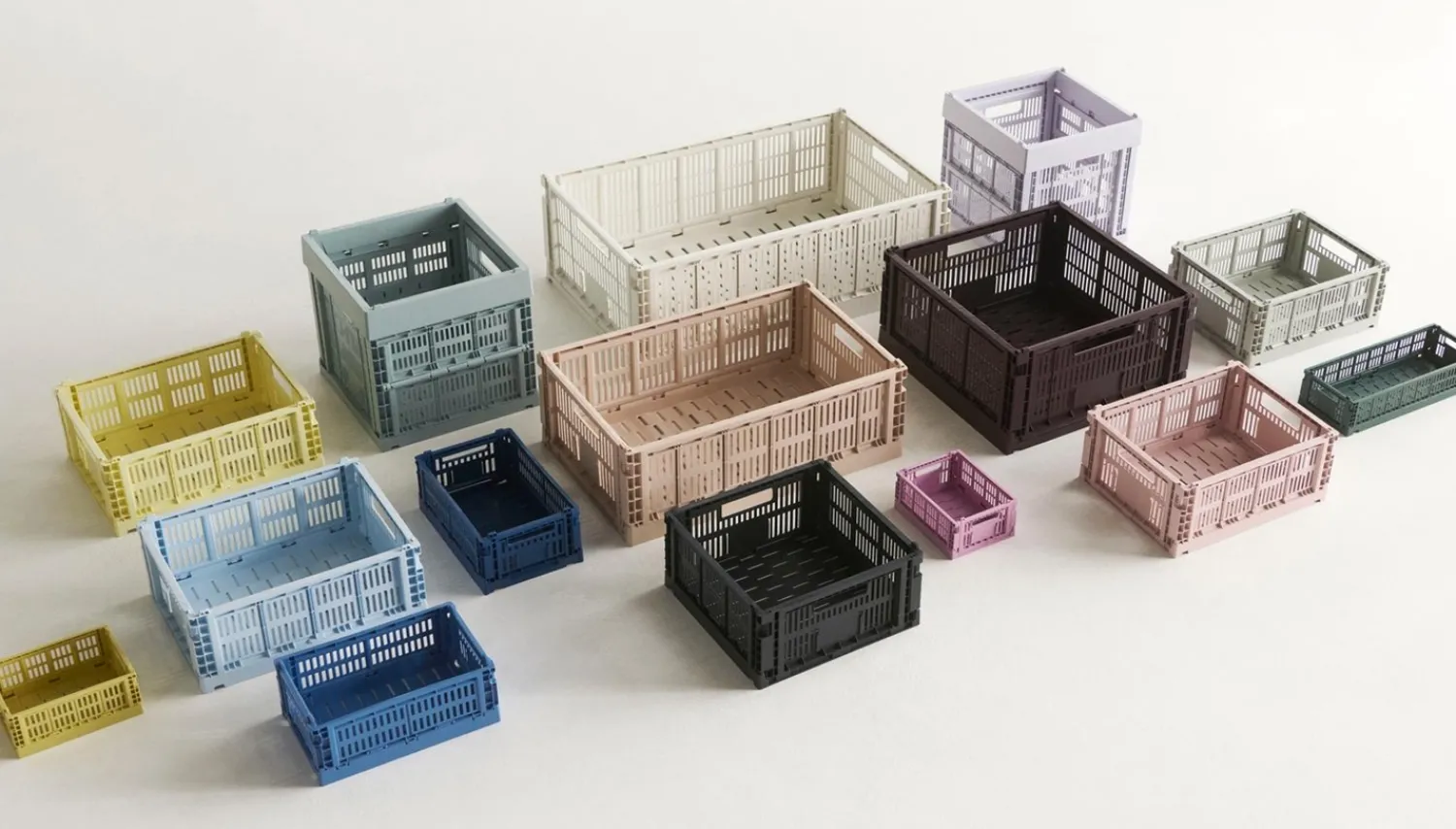 Hot Hay Colour Crate - Large - Charcoal