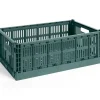 Hay Colour Crate - Large - Dark green