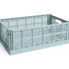 New Hay Colour Crate - Large - Dusty blue